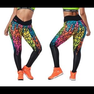 Zumba Dreamer V Waistband leggings, NWT
